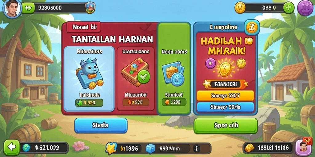 Sistem reward yang menarik dan menguntungkan untuk pemain.