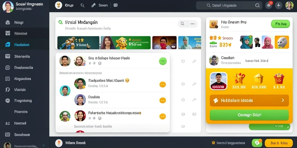 Menu layanan yang beragam dan mudah diakses.