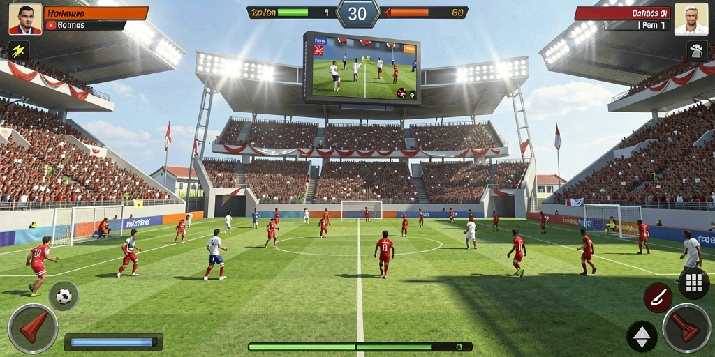 Grafik permainan yang memukau dan berkualitas tinggi.